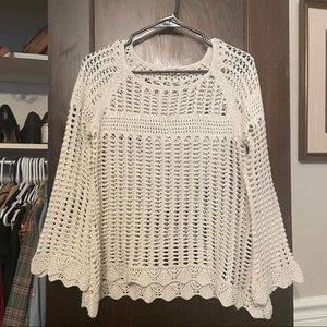 Altar’s State Knit Cream Sweater Sz S